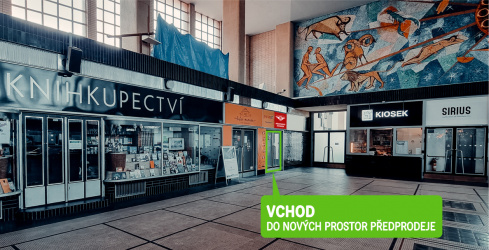 Nové umístění předprodeje - foto